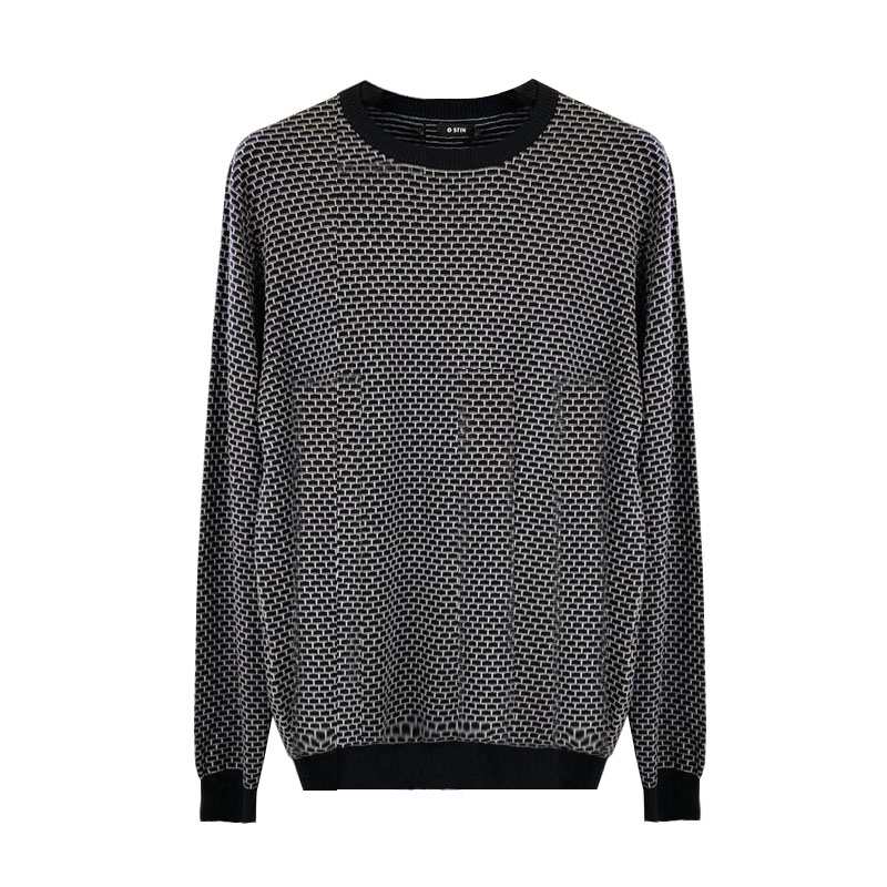 Men's Casual Knitted fashion Crew-neck long sleeve Pullover Sweater