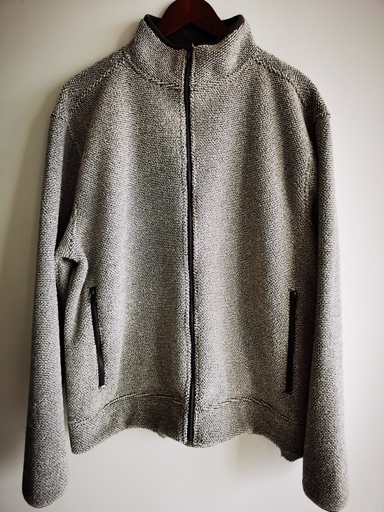 Men's 100% polyester bonded fleece jacket
