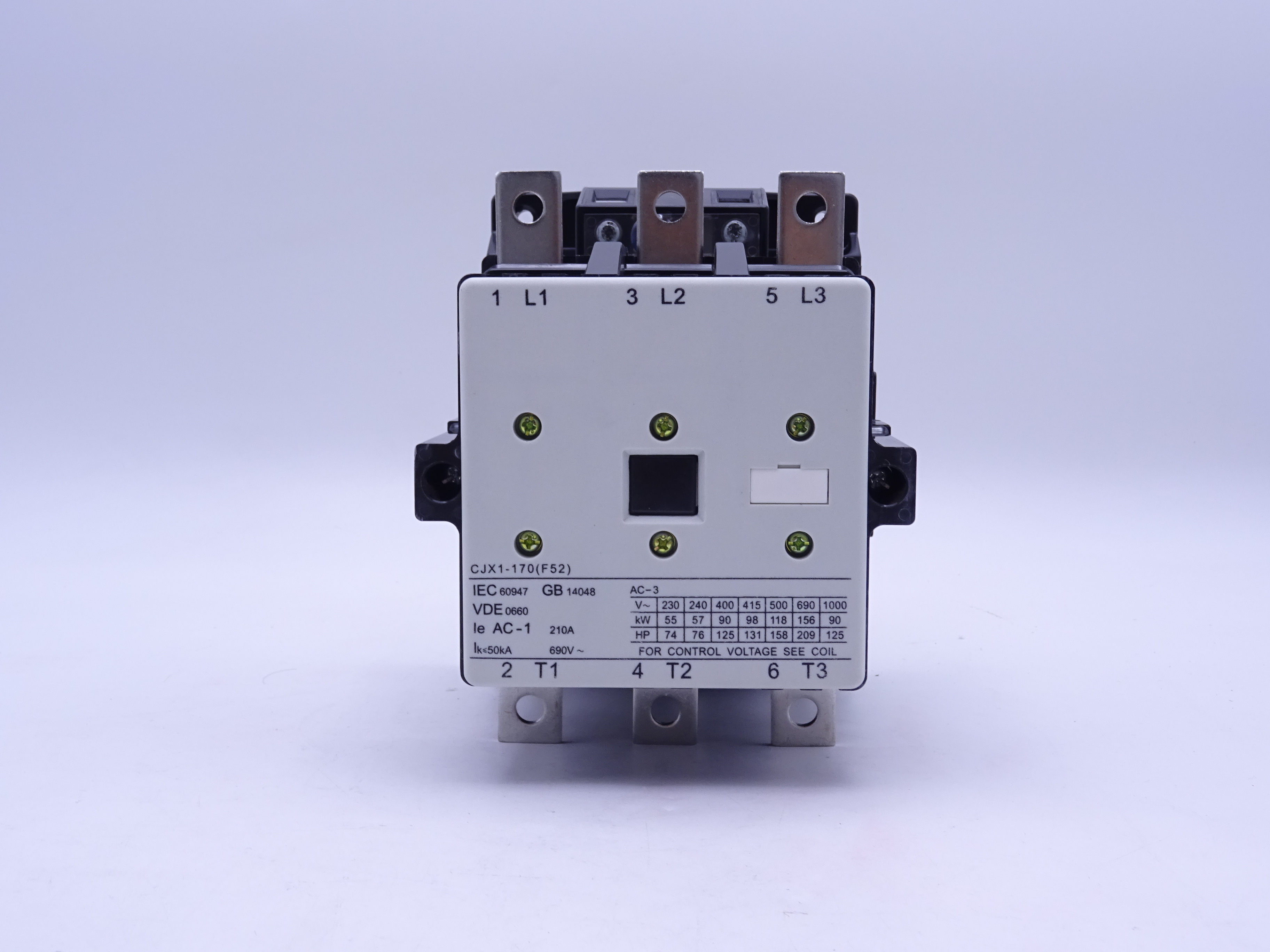 CJX1-F225 225A 3P/4P ac contactor