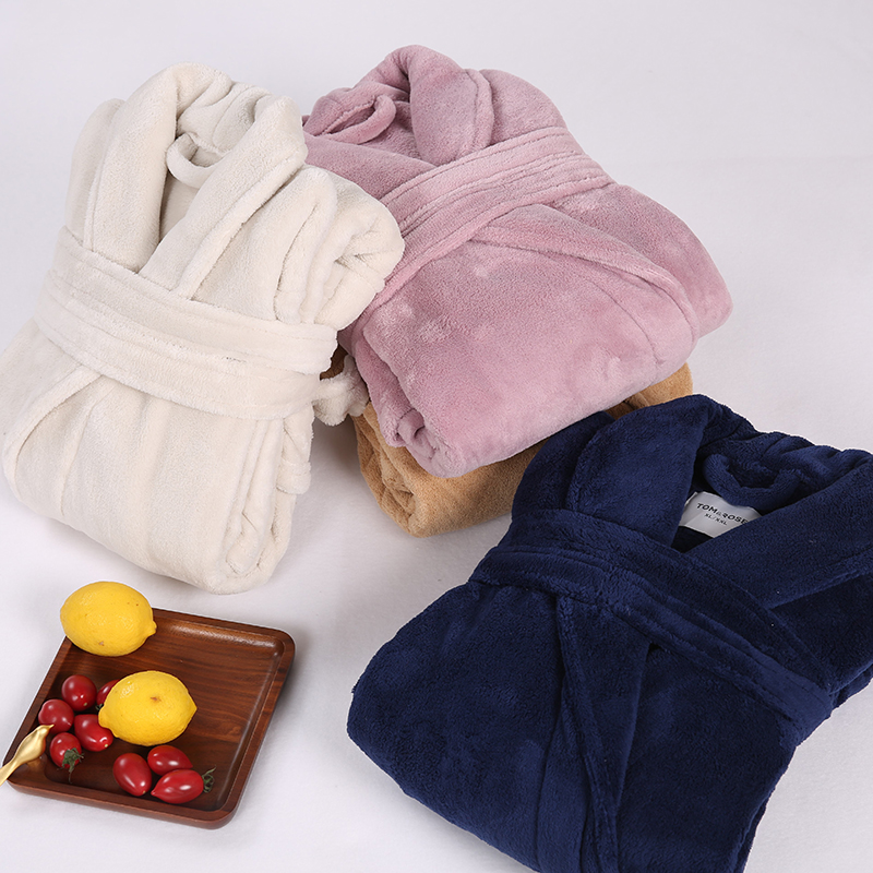 Coral Fleece Bathrobe