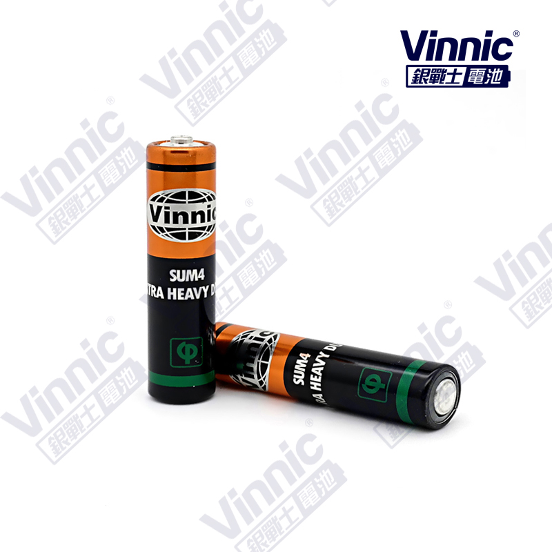 VINNIC 0% Lead Zinc Chloride Battery SUM4/EXTRA AAA R03