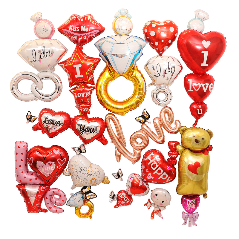 Ring shaped and wedding Foil balloon