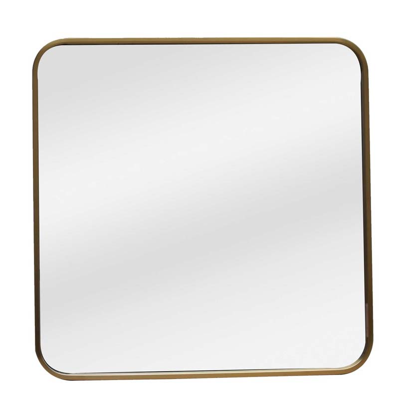 brass frame with flat mirror