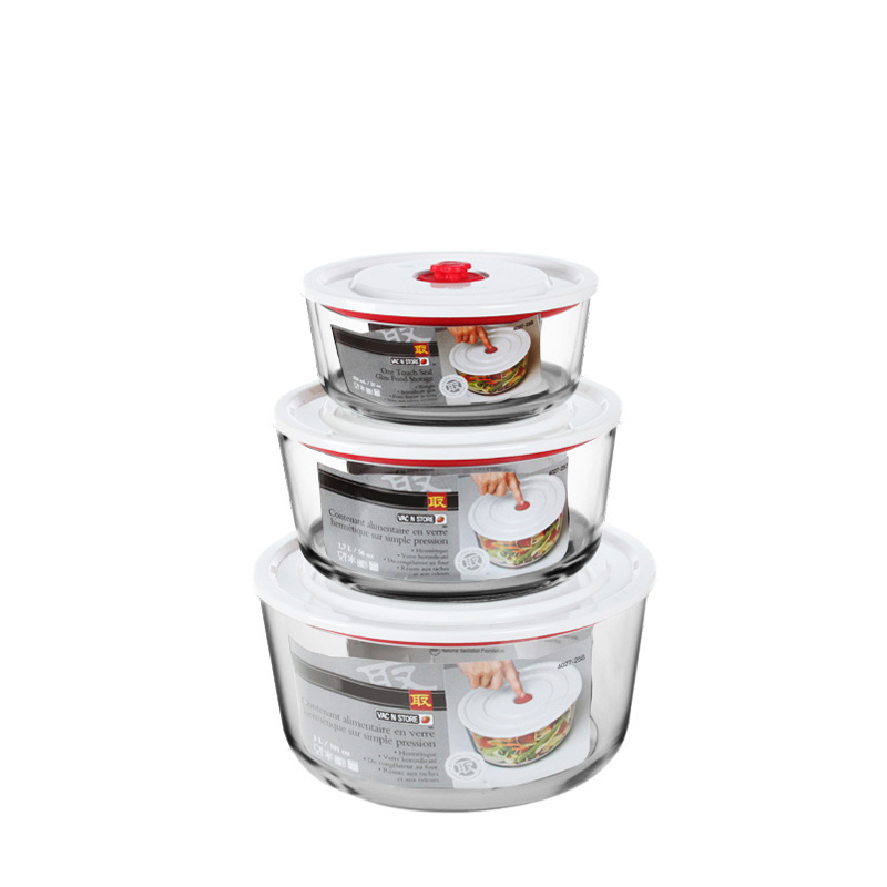 Heat-resistant glass container safe for microwave