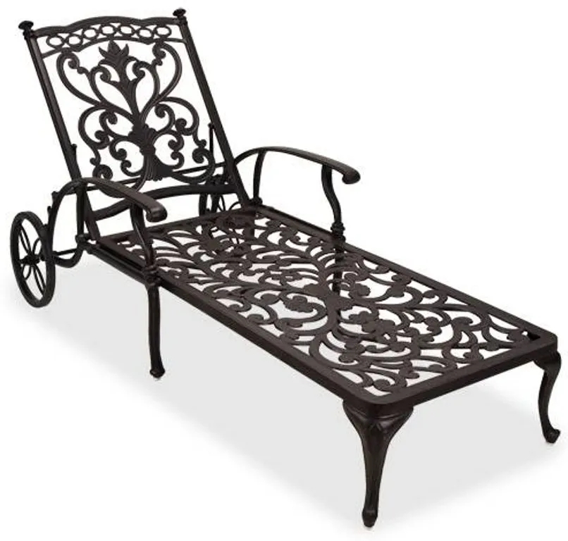 Cast Alum Chaise Lounge