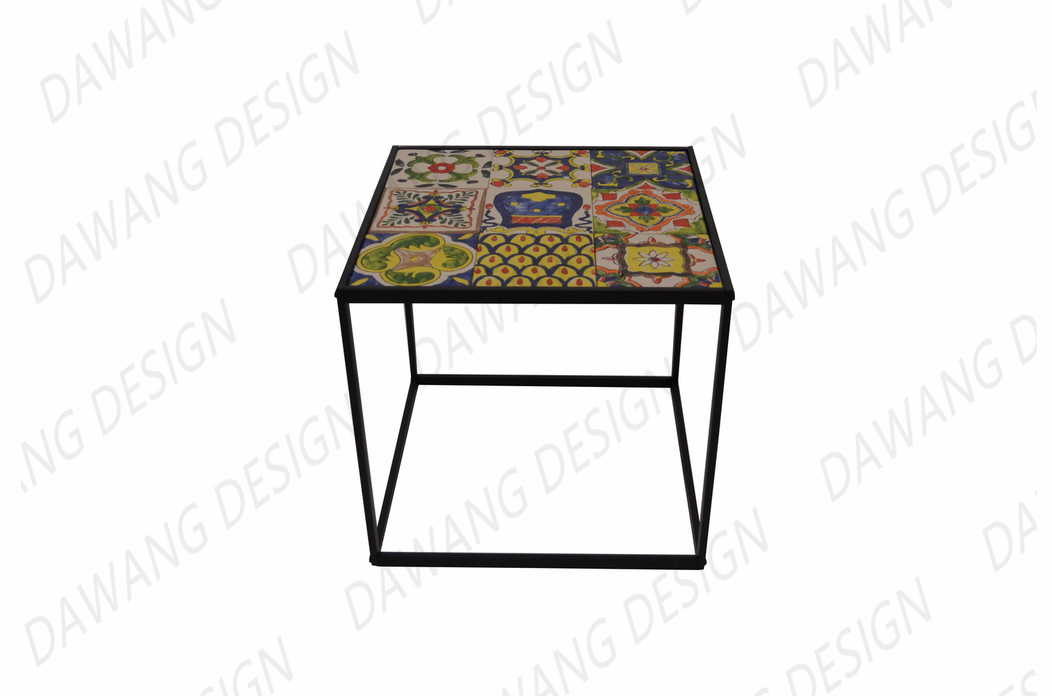 Vintage ceramic tile coffee table