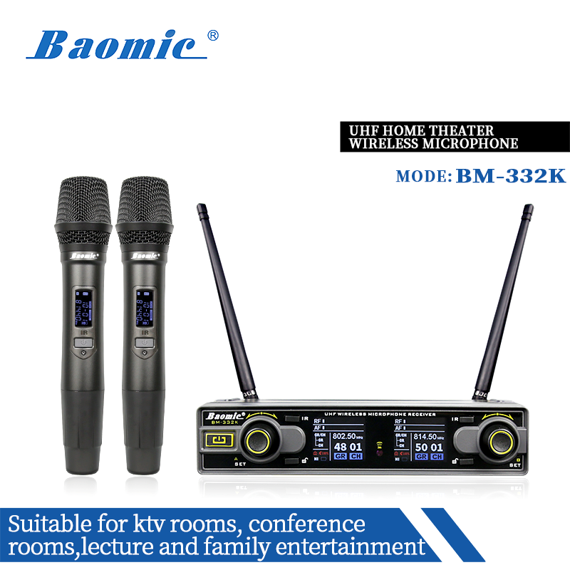 Baomic BM-332K UHF home theater wireless microphone