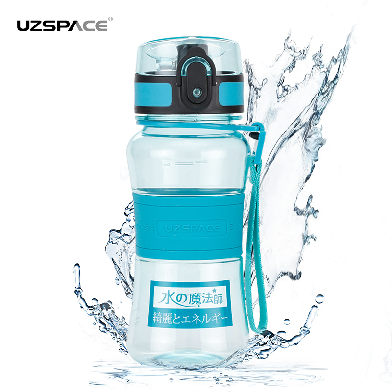 UZSPACE 300ml Tritan BPA free No Smell Leakproof Sport Plastic Water bottle