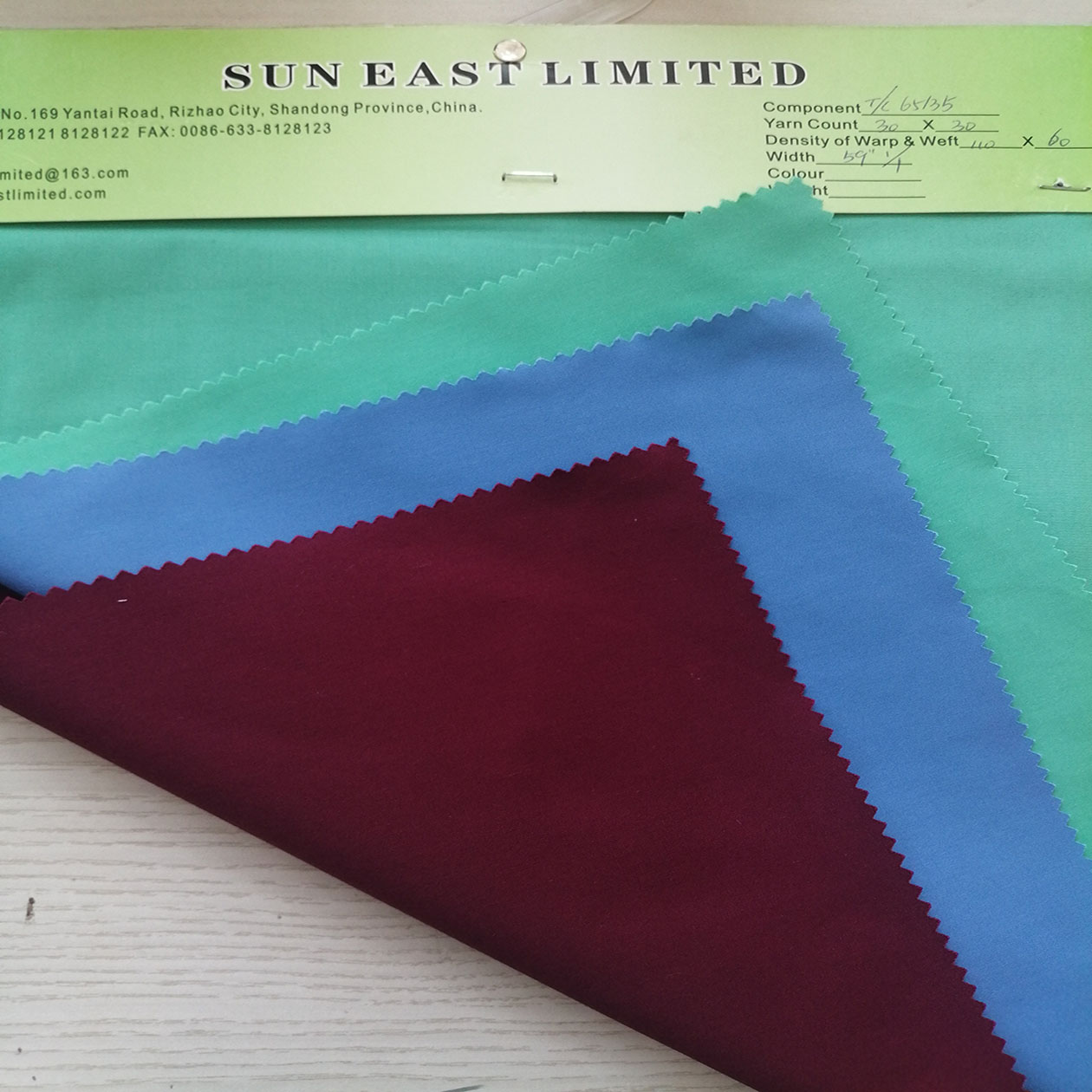 Pocket lining fabric 65poly/35cotton 30x30 110x60 plain fabric ic ic