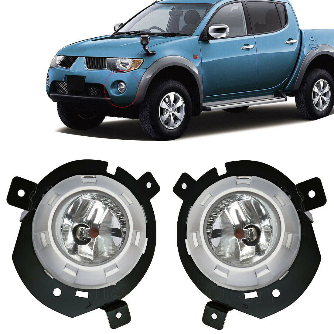 Front Bumper Light Fog Lamp fit for MITSUBISHI TRITON MONTERO L200 2006-2008