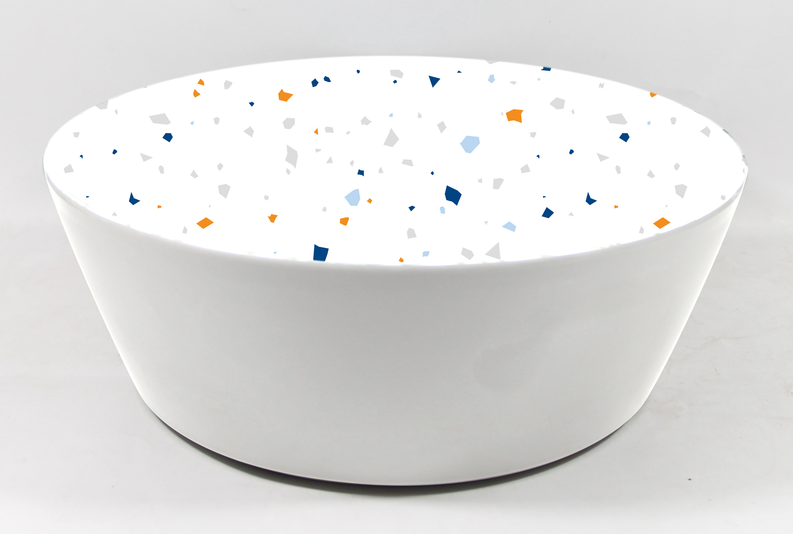 6.75"straight Edge Deep Bowl 100% Melamine