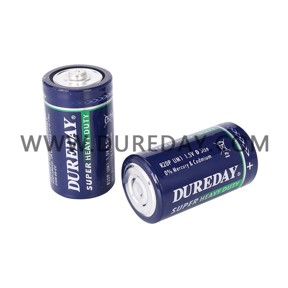 Zinc Carbon Battery R20 Size D