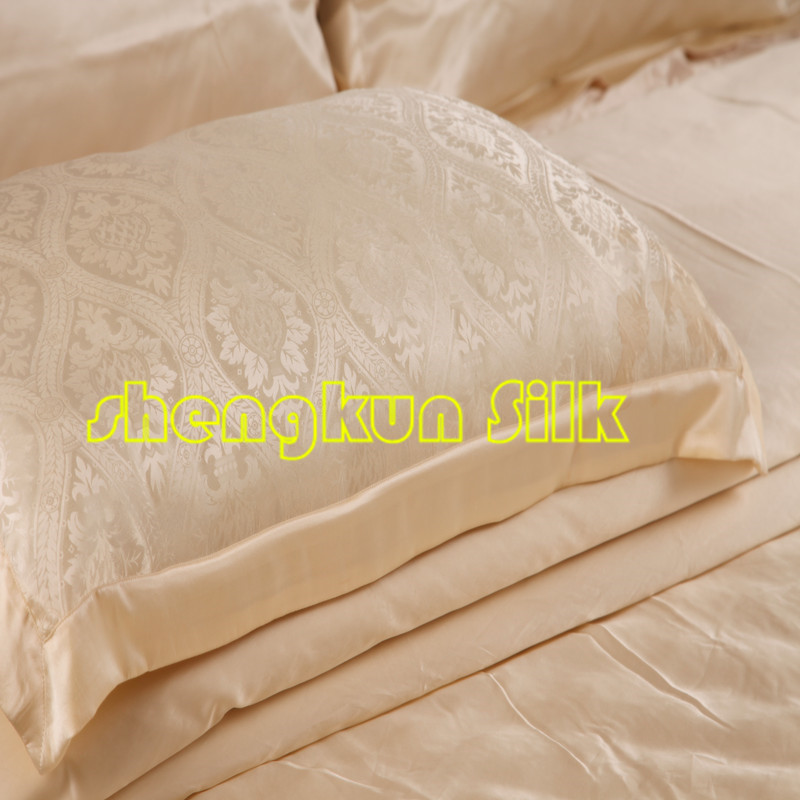 100% Mulberry Silk Luxury Delicate Jacquard Breathable Silk Pillowcase