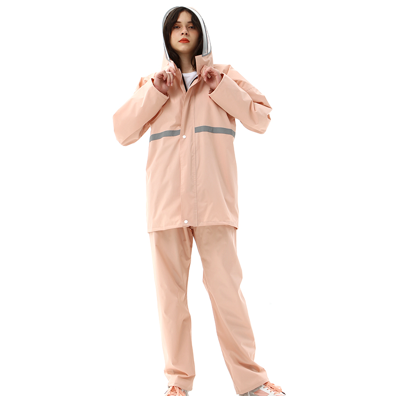 Rainfreem Transparent Visor Safety Cycling Raincoat Outdoor Work Fashion Couples Raincoats Suits
