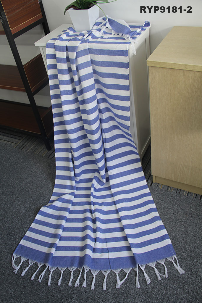 Cotton Hammam Towel, Fouta, Turkish Towel,fringed Towel,