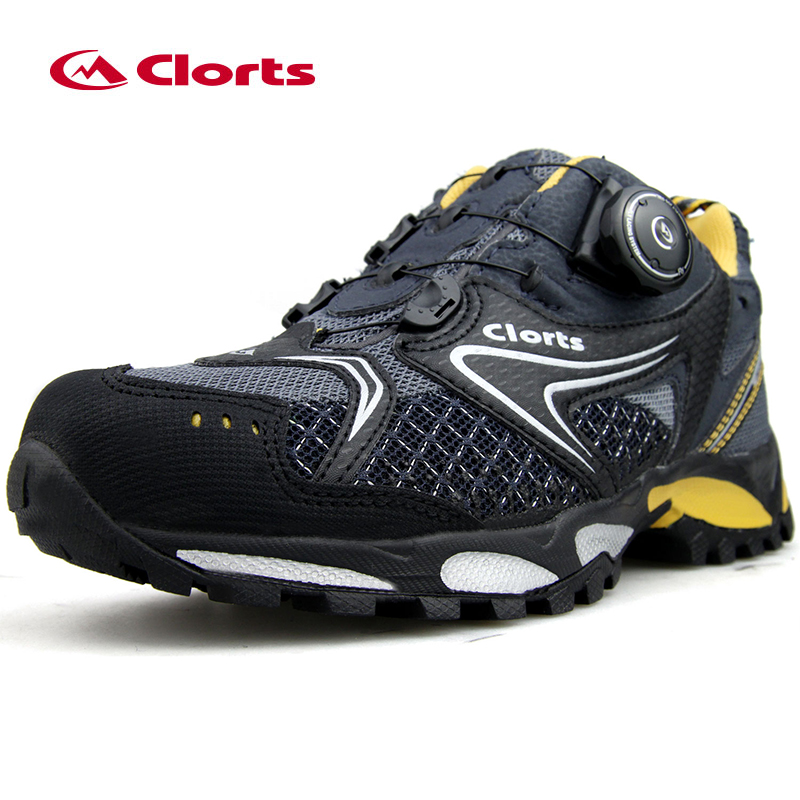 CLORTS Lightweight Breathable BOA Lacing Outdoor Hiking Running Shoes Trail Running Shoes