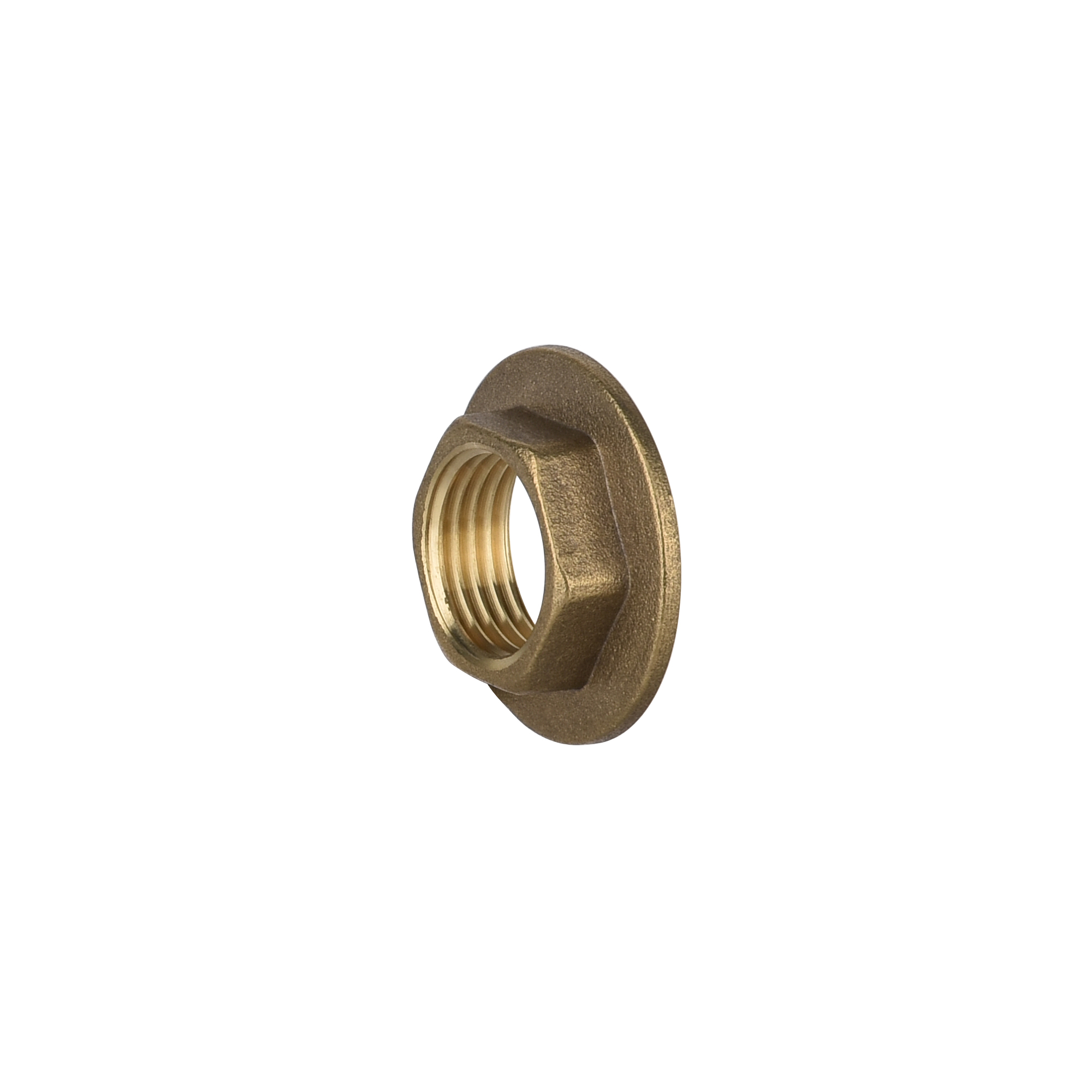 Threaded Brass Flanged Backnut 1/2" Pack of 2 UK