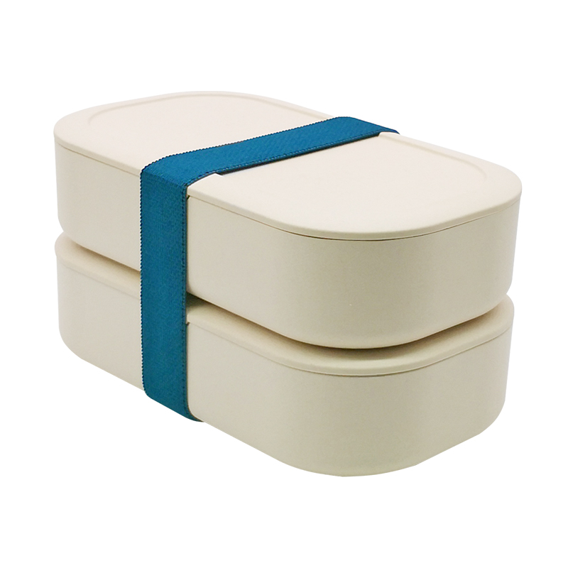 TF110 Lefun all-in-One Stackable Double Bamboo fiber Bento Lunch Box