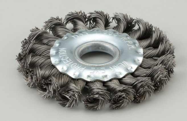 Twisted Knot wire wheel brush with hole