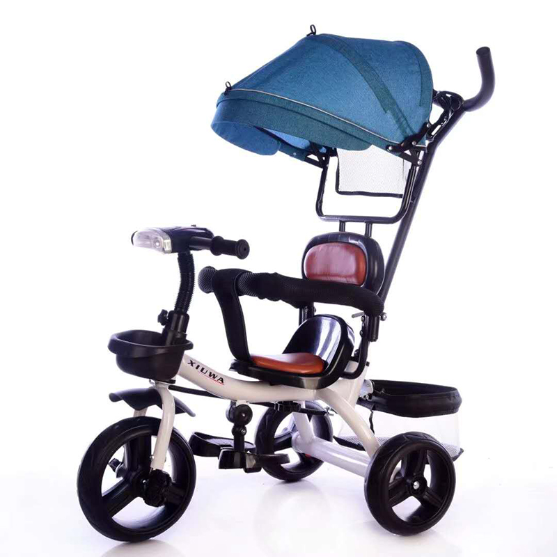 children tricycle baby stroller four in one with putter