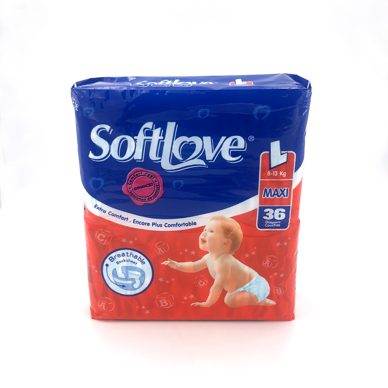 Softlove Clothlike diaper Large Size 36pcs