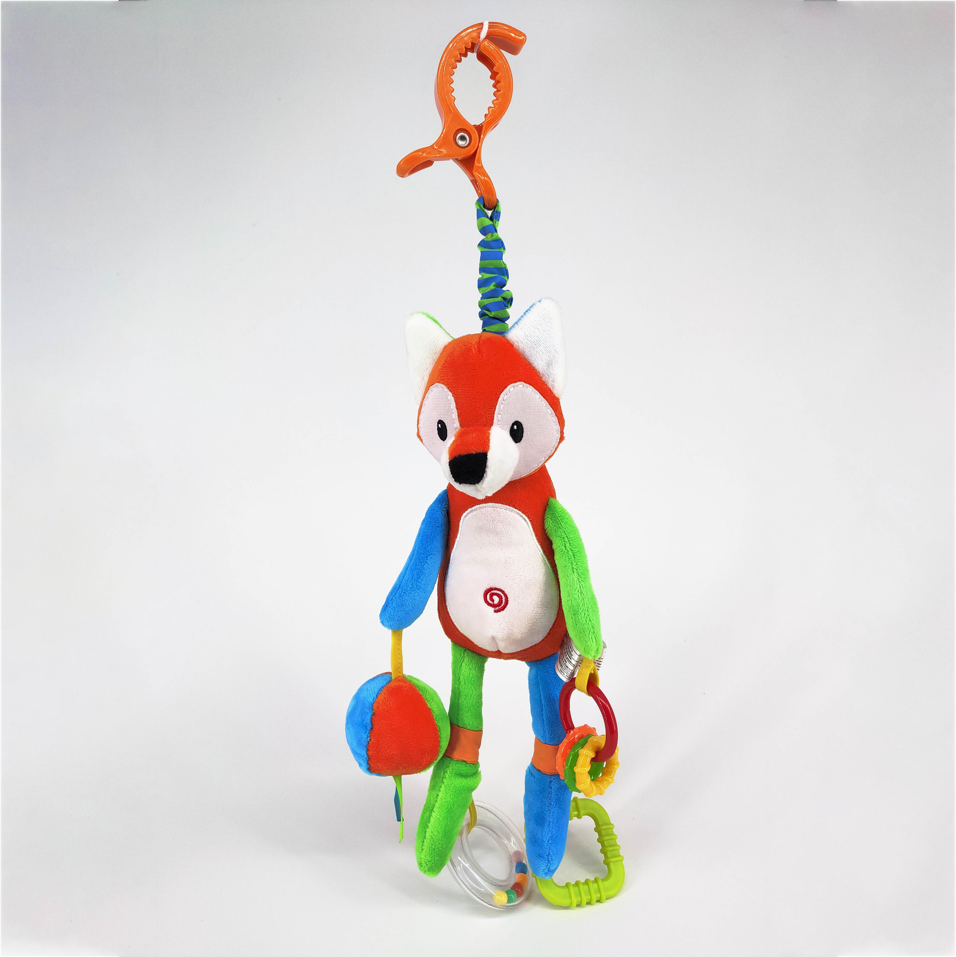 Travelling mouse with rattle,squeaker,teether