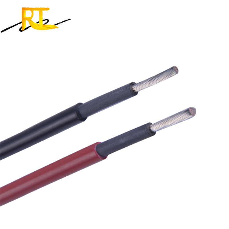 8 awg 10awg 12 awg tinned copper xlpe red tuv pv solar panel cable 6mm2 1500v dc