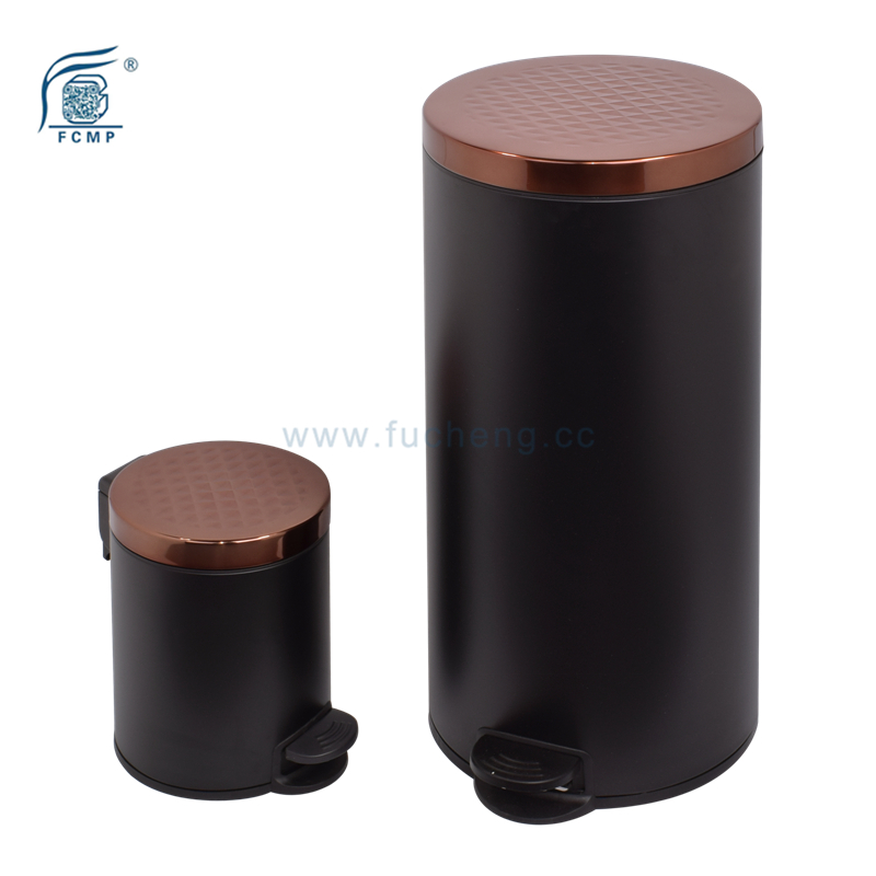Diamond paint Stainless Steel Foot Pedal Trash Can