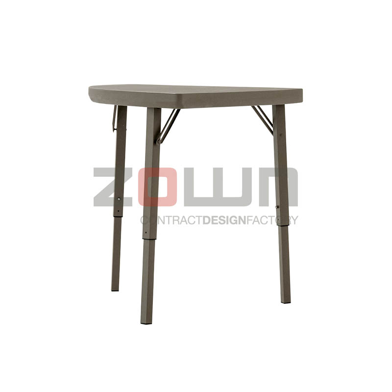 XL ANGLE – Zown premium table(a quarter round blow mold folding table )