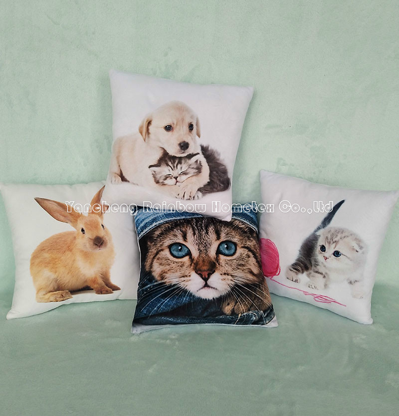 Animal plush cushion