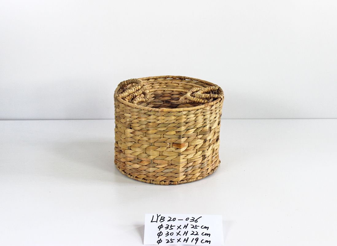 Round Calabash woven storage basket