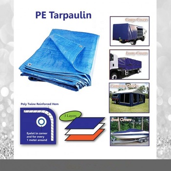 Laminated RAFFIA 120 gsm ready-made PE Tarpaulin