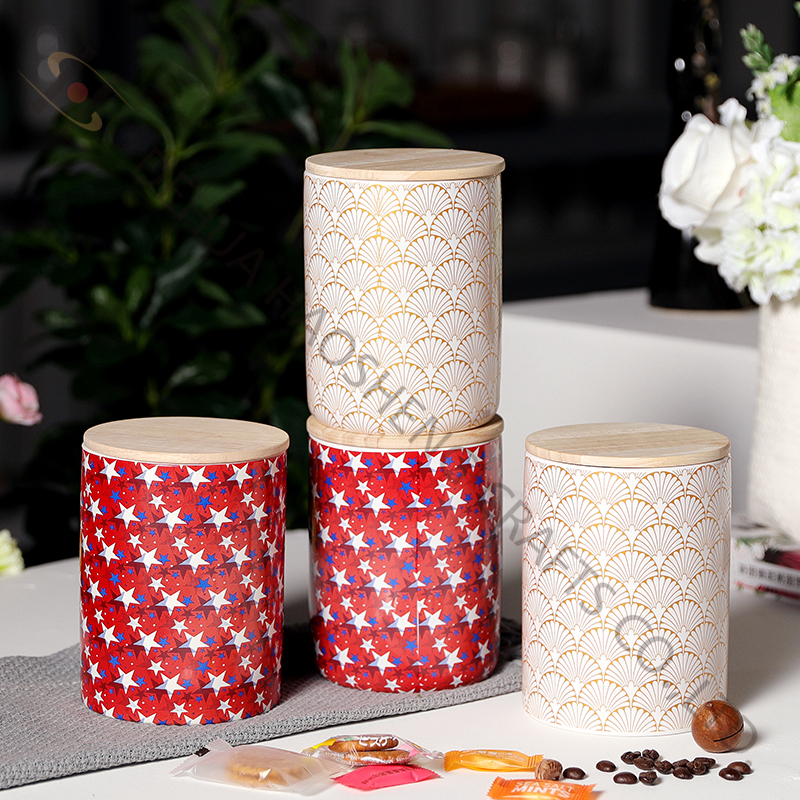 Ceramic Jar with decal