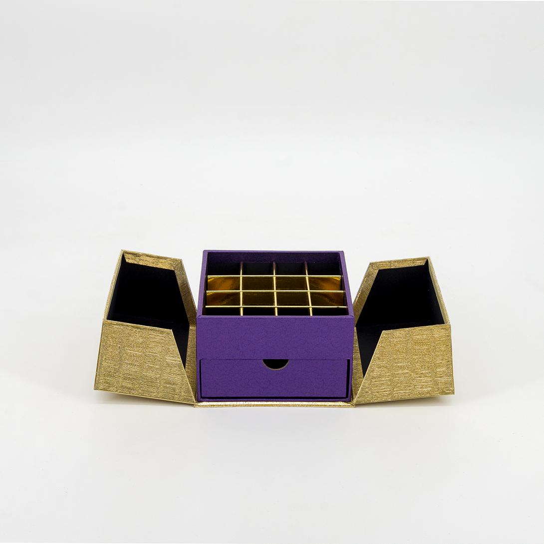 Rectangle Chocolate Candy Food Gift Box 2 Layers