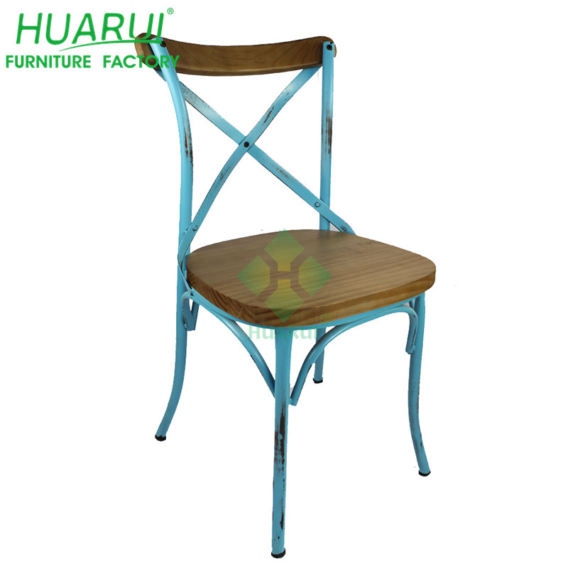 Metal cross Back Chair, X back chair, wedding chair, banquet chair