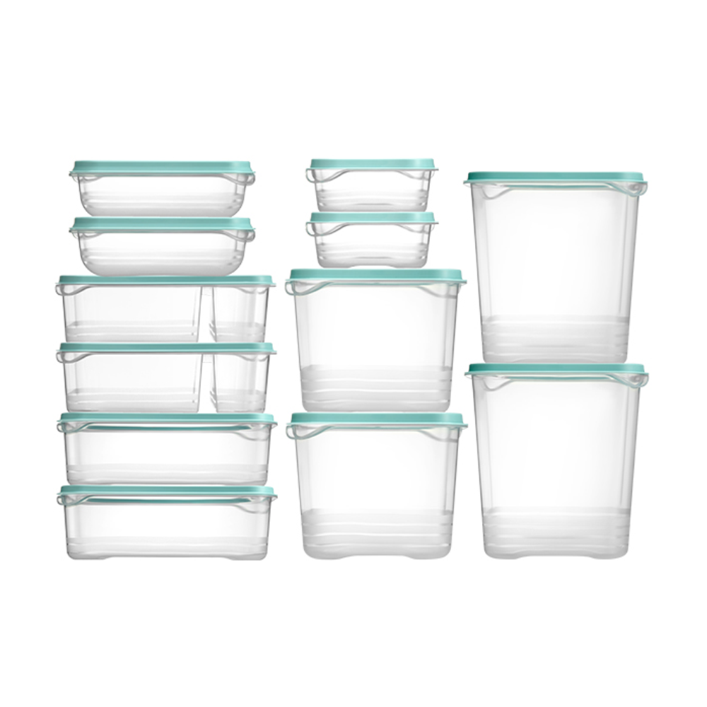 NEW Plastic Food Keeper box with lids Clear food Storage container boxes and bins Freezer containers Microwave and Dishwasher safe