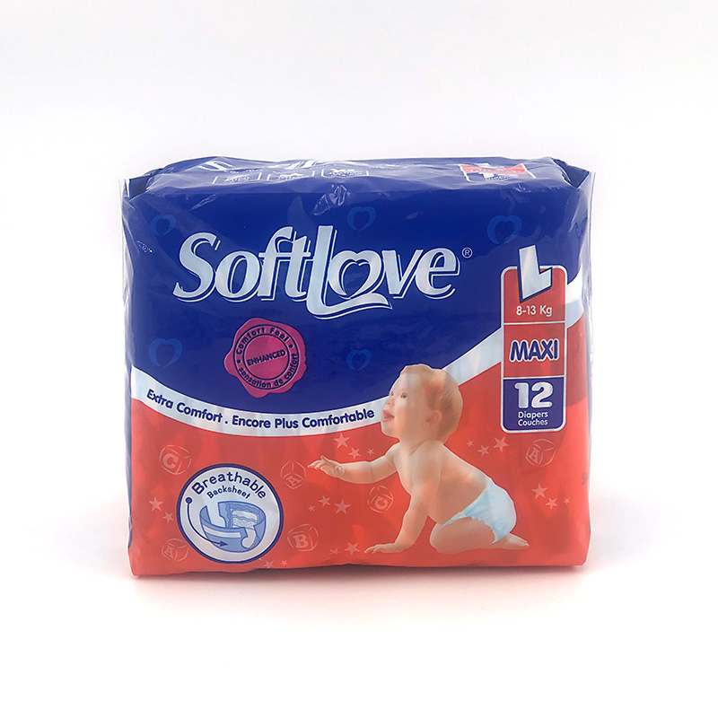 Softlove Clothlike diaper Large Size 12pcs