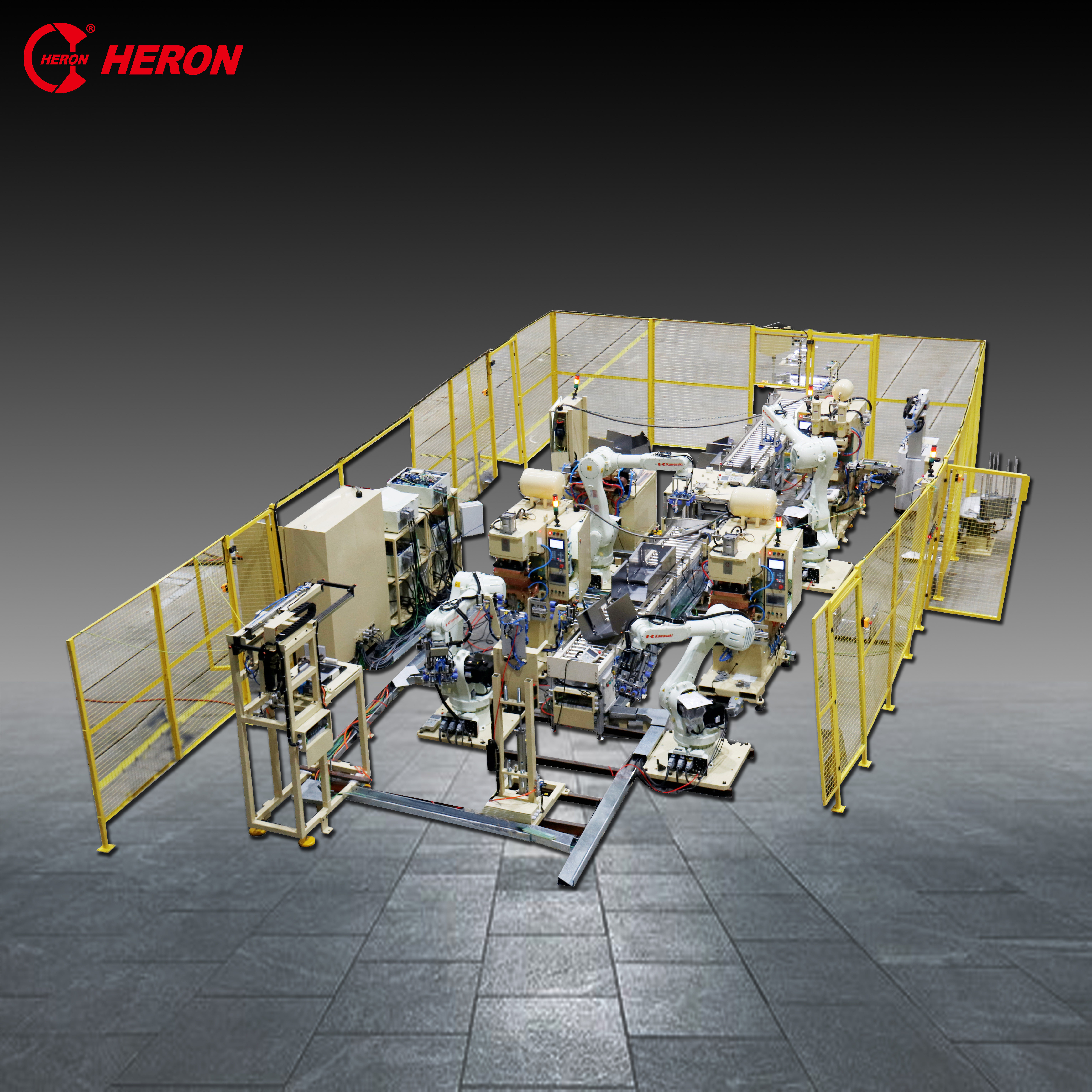 Automatic welding machine for range hood