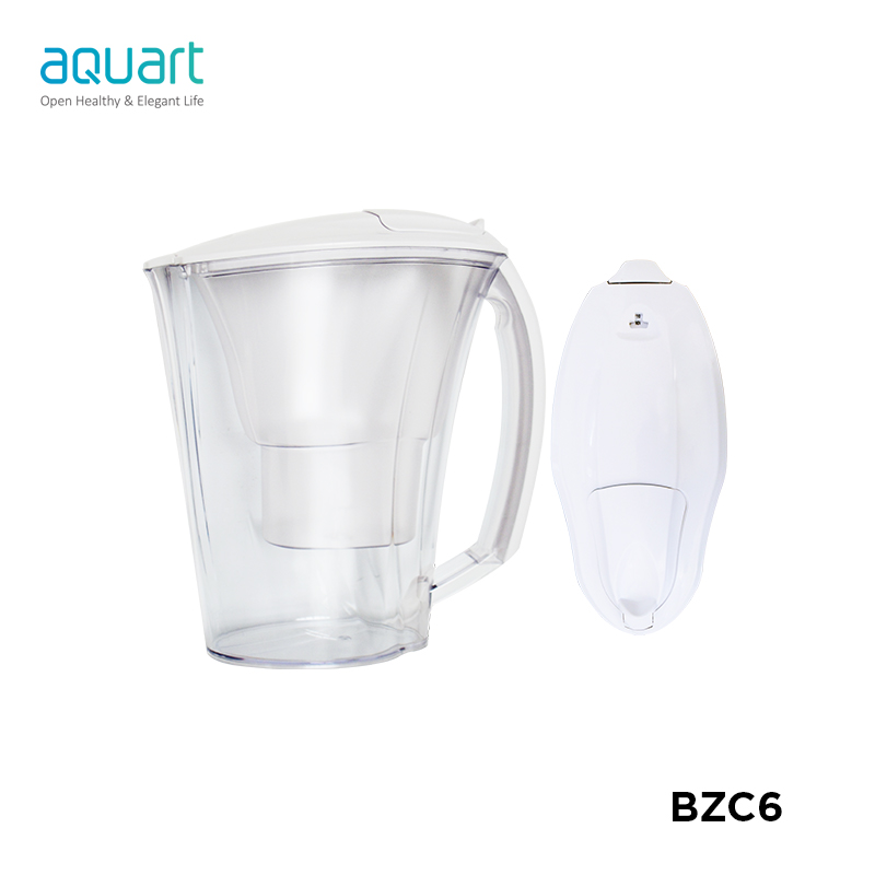 BPA Free Activated Carbon Alkaline Portable Water FilterJug Remove Impurities Chlorine Metals 2.5L Water Filter Pitcher