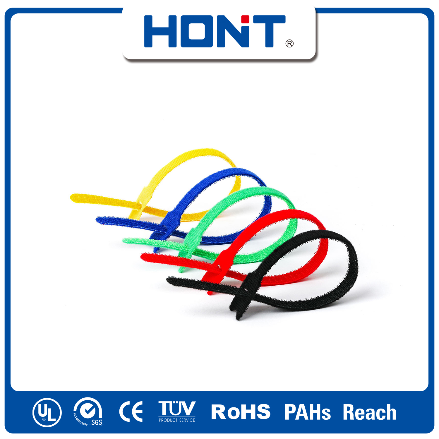 colorful Hook&Loop cable ties