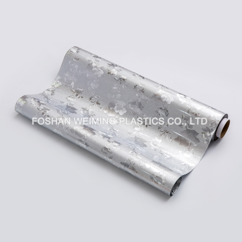 Golden/Silver Embossed PVC Film