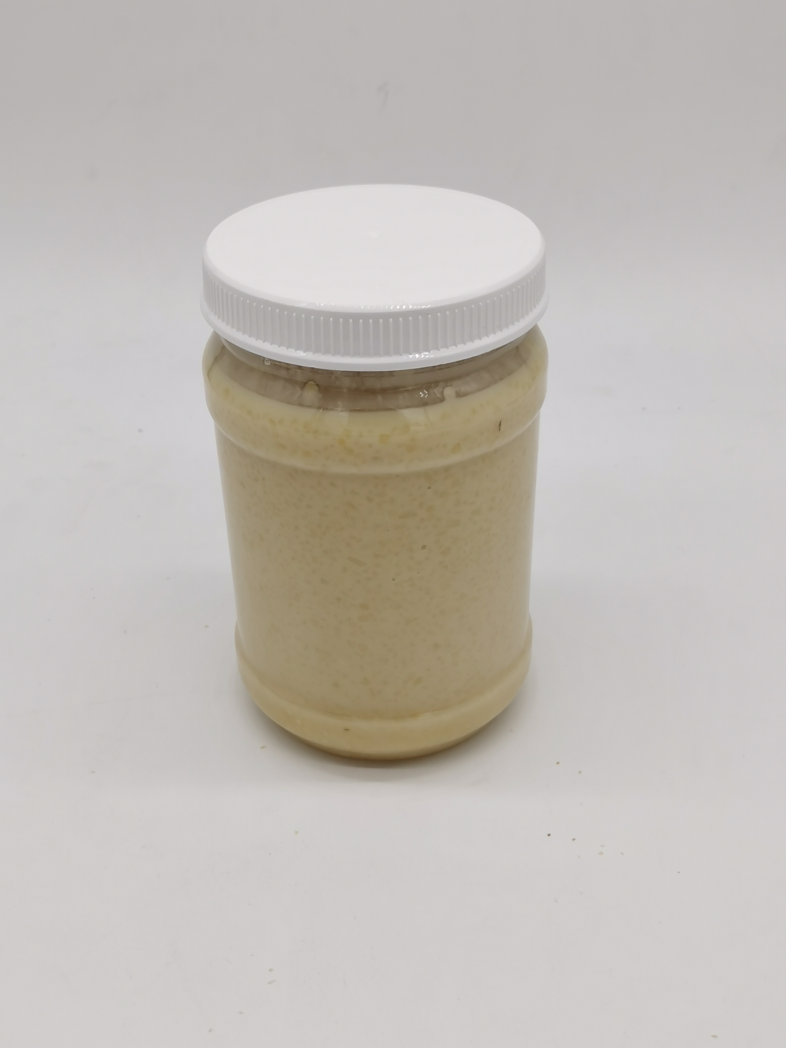 Chopped garlic in olive oil