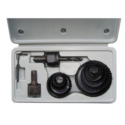 Carbon steel hole saw set