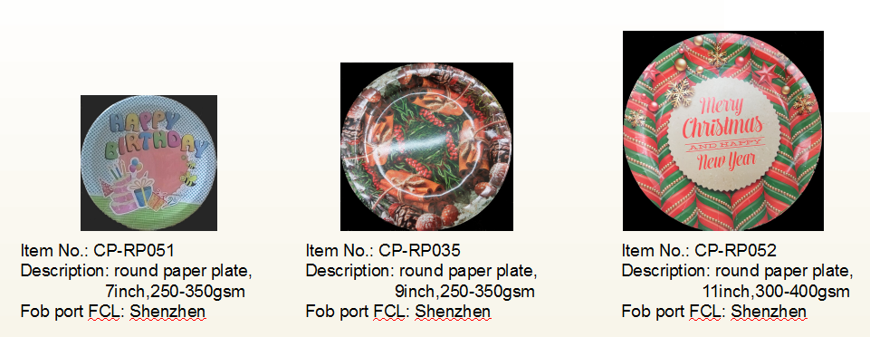 round paper plate