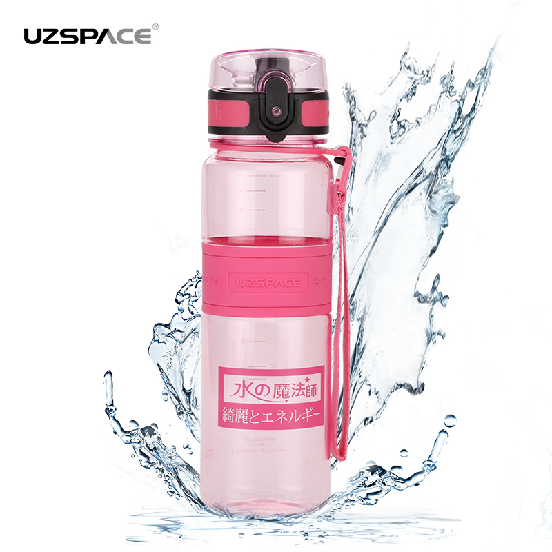 UZSPACE 500ml Tritan BPA free No Smell Leakproof Student Plastic water bottle