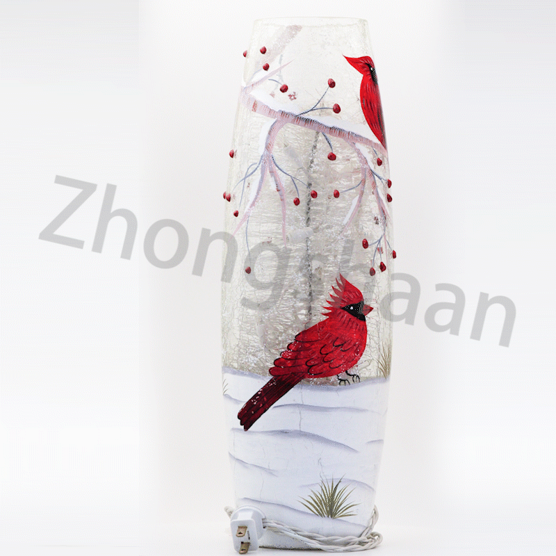 Hand Painted Hurricane Glass