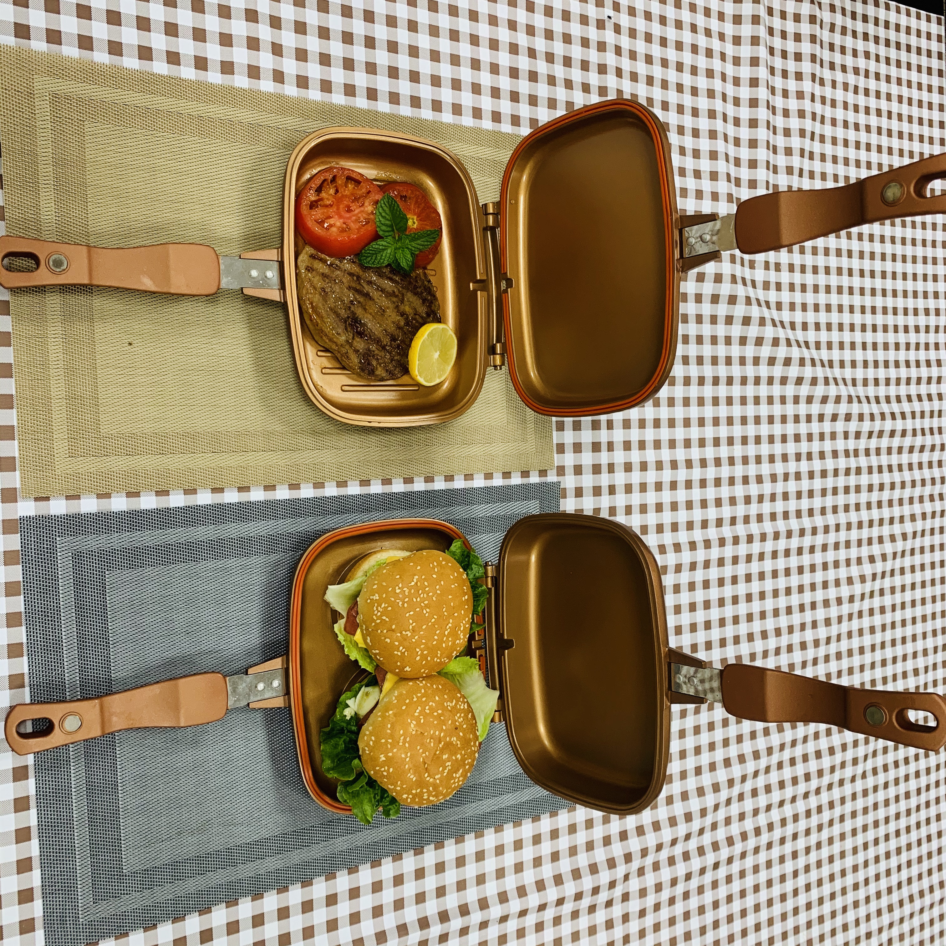 MINI double fry pan