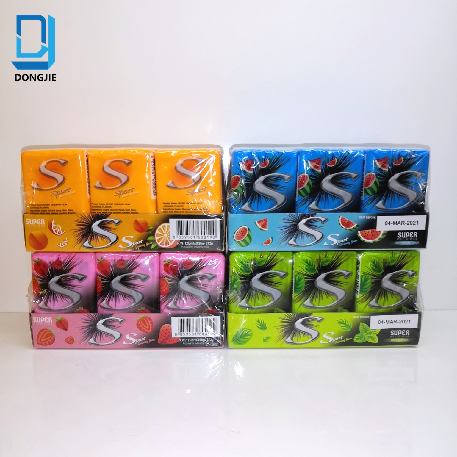 *Chewing gum (fruit flavor)