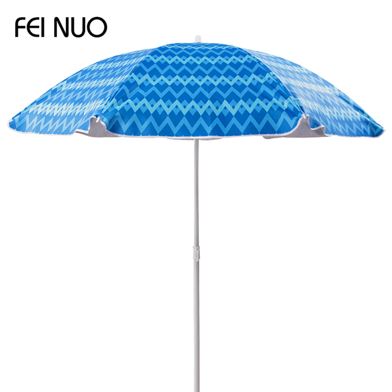 Classic design full color 8k screen printed big steel sun beach parasol umbrella