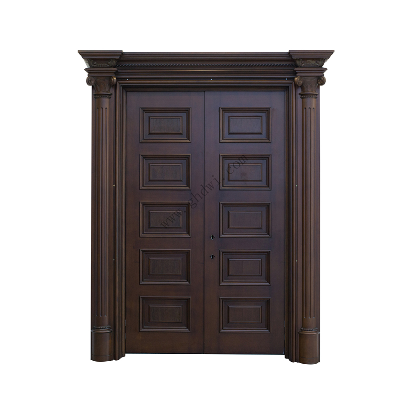 Ul Intertek WH FM certificates of Commercial Hotel Guest Teak Wood Double Door